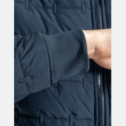 Męska BOMBERKA pikowana, kieszenie na zamek, MORAJ granatowa